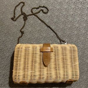 Never Used J.Crew Rattan Clutch